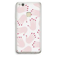 Hands pink: Huawei Ascend P10 Lite Transparant Hoesje