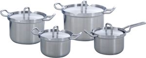 BK Pannenset Q-linair Master RVS - 4 delige set