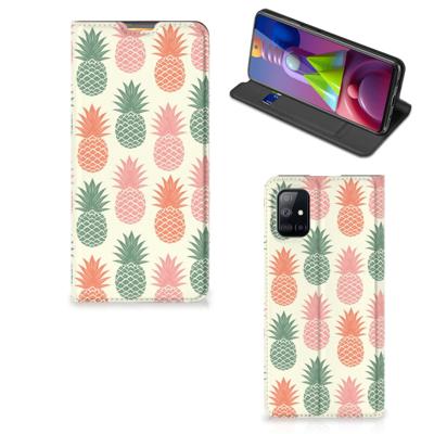 Samsung Galaxy M51 | Flip Style Cover | Ananas