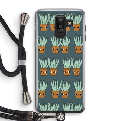 Sansevieria: Samsung Galaxy J8 (2018) Transparant Hoesje met koord