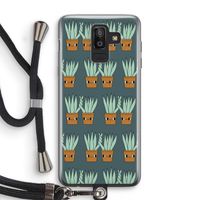 Sansevieria: Samsung Galaxy J8 (2018) Transparant Hoesje met koord