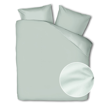 Dekbedovertrek Percale Katoen Plain Jade Effen 200x200 Cm Verkoelend Presence - Dekbed-Discounter.nl