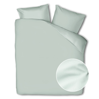 Dekbedovertrek Percale Katoen Plain Jade Effen 200x200 Cm Verkoelend Presence - Dekbed-Discounter.nl