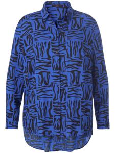 Blouse 100% viscose Van Emilia Lay blauw