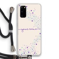 Sterren: Samsung Galaxy S20 Transparant Hoesje met koord
