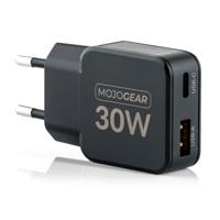 MOJOGEAR CHARGE+ Mini 30W USB-C Oplader met 2 poorten USB/USB-C