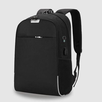 Laptop rugzak school tassen anti-diefstal reizen rugzak met USB-Oplaadpoort (zwart)