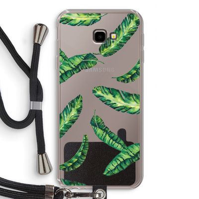 Lange bladeren: Samsung Galaxy J4 Plus Transparant Hoesje met koord