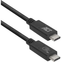 ACT Connectivity USB4 20Gbps aansluitkabel C male - C male 1 meter USB-IF gecertificeerd kabel - thumbnail