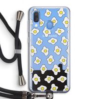 Spiegeleitjes: Samsung Galaxy A40 Transparant Hoesje met koord