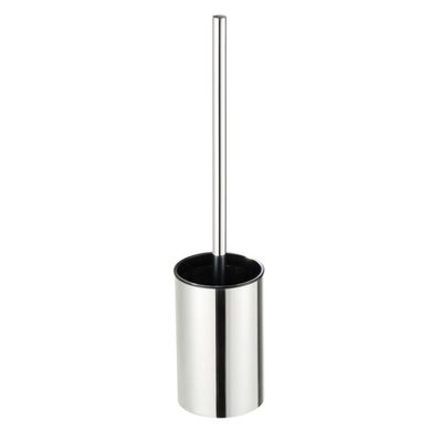 OUTLET Toiletborstel met Houder Geesa AIM Wand Zwarte Borstelkop Chroom
