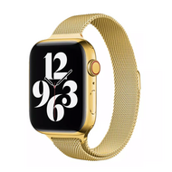 Milanese slim fit bandje - Goud - Geschikt voor Apple Watch 38mm / 40mm / 41mm