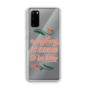 Optimistic flower girl: Samsung Galaxy S20 Transparant Hoesje