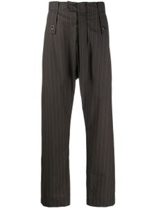 Craig Green pantalon droit à rayures - Gris