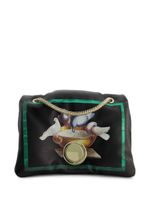 Giambattista Valli sac porté épaule Love Birds en cuir - Noir