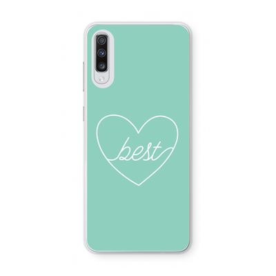 Best heart pastel: Samsung Galaxy A70 Transparant Hoesje