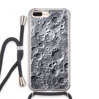 Maanlandschap: iPhone 8 Plus Transparant Hoesje met koord