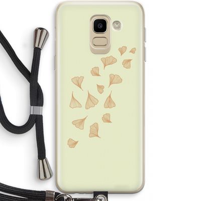 Falling Leaves: Samsung Galaxy J6 (2018) Transparant Hoesje met koord