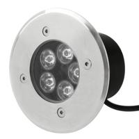5W begraven licht waterdicht Warm wit 5 LED Light DC 12V gat grootte: 85mm