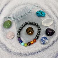 Chakra Armband met Hematiet & 7 Edelstenen Set
