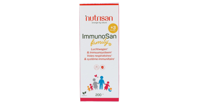 Nutrisan ImmunoSan Vloeibaar Luchtwegen & Immuunsysteem 200 ml Nutrisan ImmunoSan Vloeibaar Luchtwegen & Immuunsysteem 200 ml