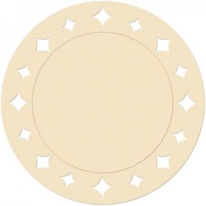 Creme placemats 33 cm