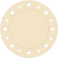 Creme placemats 33 cm