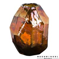 Valeria Gold glass vase L - thumbnail