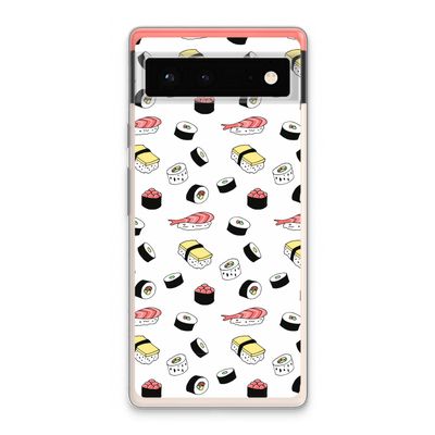 Sushi time: Google Pixel 6 Transparant Hoesje