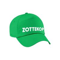 Zottekop fun pet groen voor volwassenen