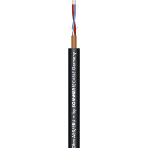 Sommer Cable 200-0371 Microfoonkabel 2 x 0.14 mm² Zwart per meter