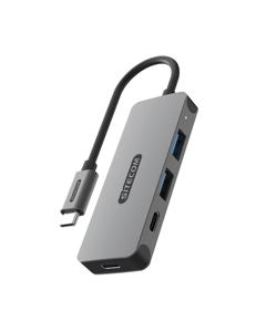 Sitecom CN-5010 interface hub USB 3.2 Gen 1 (3.1 Gen 1) Type-C 5000 Mbit/s Zwart, Grijs