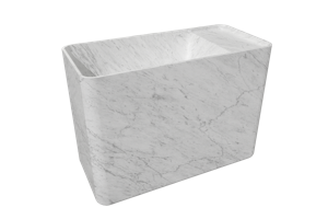 Balmani Riva fonteintje 45 x 22 cm Carrara marmer