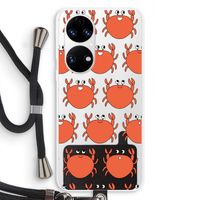 Krab: Huawei P50 Transparant Hoesje met koord Krab: Huawei P50 Transparant Hoesje met koord