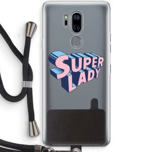 Superlady: LG G7 Thinq Transparant Hoesje met koord