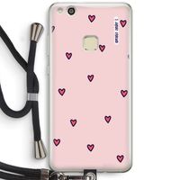 Hartjes: Huawei Ascend P10 Lite Transparant Hoesje met koord