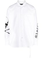 Mastermind Japan chemise en coton à logo imprimé - Blanc - thumbnail