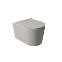 Salenzi Civita wandcloset toiletpot randloos mat grijs 50x35x36.5cm