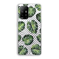 Geometrische jungle: Oppo A95 5G Transparant Hoesje