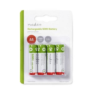 Nedis Oplaadbare NiMH-Batterij AA | 1.2 V DC | 1300 mAh | 1 stuks - BANM13HR64B BANM13HR64B