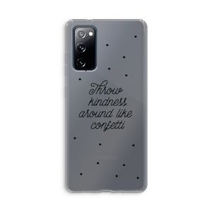 Confetti: Samsung Galaxy S20 FE / S20 FE 5G Transparant Hoesje