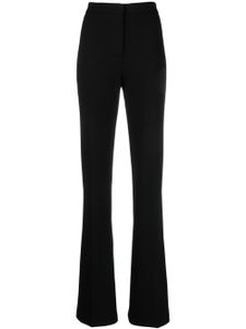 PINKO pantalon évasé en crêpe à taille haute - Noir