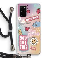 Positivity: Samsung Galaxy S20 Plus Transparant Hoesje met koord