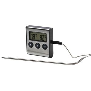 Xavax Digitale vleesthermometer met timer Kookaccessoires Zwart