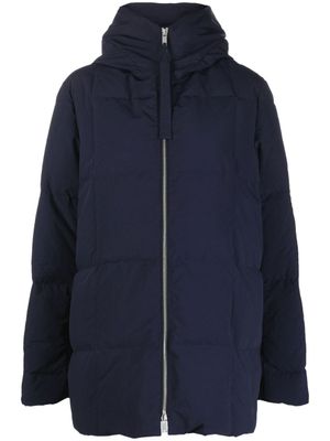Jil Sander doudoune à fermeture zippée - Bleu