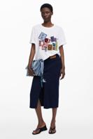 T-shirt met korte mouwen patch Botter - WHITE - S
