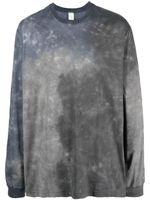 Attachment t-shirt en coton à manches longues - Bleu