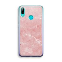 Roze marmer: Huawei P Smart (2019) Transparant Hoesje
