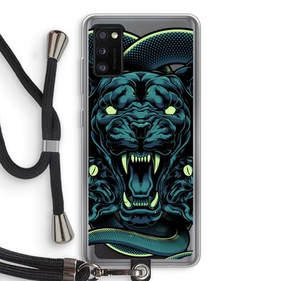 Cougar and Vipers: Samsung Galaxy A41 Transparant Hoesje met koord