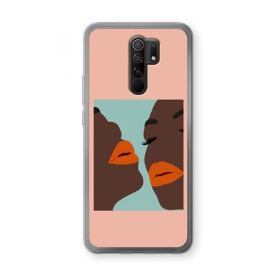 Orange lips: Xiaomi Redmi 9 Transparant Hoesje